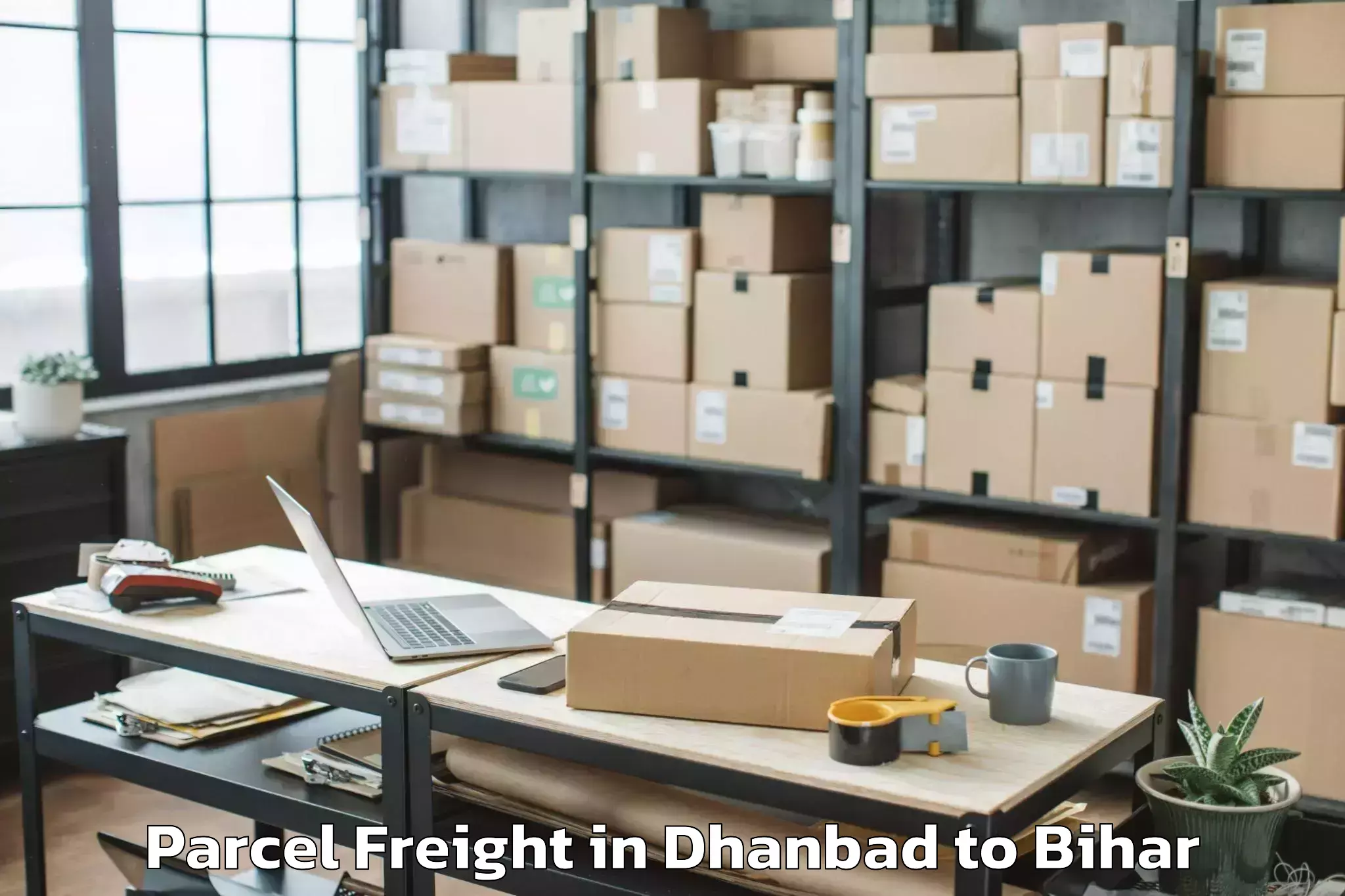 Discover Dhanbad to Charaut Parcel Freight